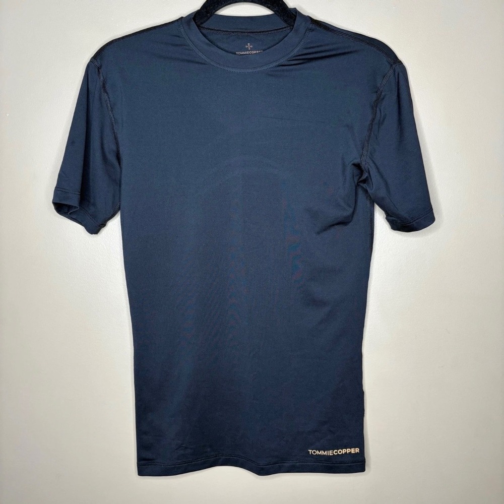 Tommie Copper Mens CoolCopper Compression Shirt Small Black Athletic - Picture 2 of 6